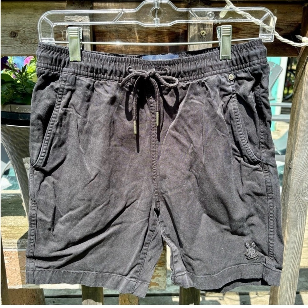 Psycho Bunny Mens Willis Stretch Shorts in Black Men's Size XXS